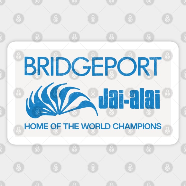 Bridgeport Jai-Alai - Retro Aesthetic Sticker by DrumRollDesigns